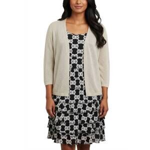 NEW LULU-B lightweight three quarter cardigan in stone